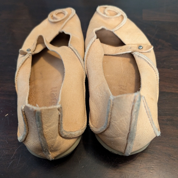 Trippen Tan Leather Women's Mary Jane Moccasins. Size 42/11.5, Made In Germany - Picture 5 of 9